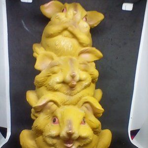 Hear no Evil,Speak no evil and see no evil Rabbits